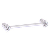  Carolina Crystal Collection 4'' Cabinet Pull in Polished Chrome, 4-13/16'' W x 1-11/16'' D x 3/4'' H