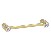  Carolina Crystal Collection 4'' Cabinet Pull in Satin Brass, 4-13/16'' W x 1-11/16'' D x 3/4'' H