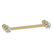  Carolina Crystal Collection 4'' Cabinet Pull in Unlacquered Brass, 4-13/16'' W x 1-11/16'' D x 3/4'' H