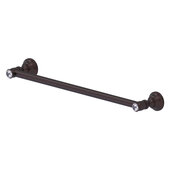  Carolina Crystal Collection 18'' Towel Bar in Antique Bronze, 18'' W x 2'' D x 3-1/2'' H