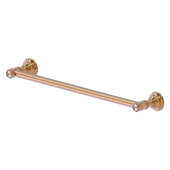  Carolina Crystal Collection 18'' Towel Bar in Brushed Bronze, 18'' W x 2'' D x 3-1/2'' H