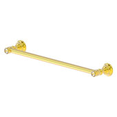  Carolina Crystal Collection 18'' Towel Bar in Polished Brass, 18'' W x 2'' D x 3-1/2'' H