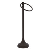  Carolina Crystal Collection Guest Towel Ring Stand in Oil Rubbed Bronze, 5-1/2'' W x 7-1/2'' D x 21'' H