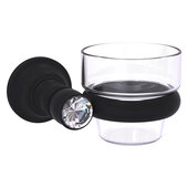  Carolina Crystal Collection Wall Mounted Votive Candle Holder in Matte Black, 4-5/16'' W x 4'' D x 2-5/8'' H