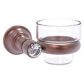  Carolina Crystal Collection Wall Mounted Votive Candle Holder in Antique Copper, 4-5/16'' W x 4'' D x 2-5/8'' H