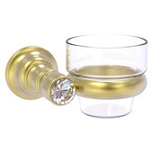  Carolina Crystal Collection Wall Mounted Votive Candle Holder in Satin Brass, 4-5/16'' W x 4'' D x 2-5/8'' H