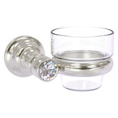  Carolina Crystal Collection Wall Mounted Votive Candle Holder in Satin Nickel, 4-5/16'' W x 4'' D x 2-5/8'' H