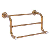  Carolina Crystal Collection 3-Bar Hand Towel Rack in Brushed Bronze, 14'' W x 7-3/4'' D x 7-3/8'' H