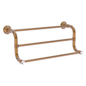  Carolina Crystal Collection 3-Bar Hand Towel Rack in Brushed Bronze, 18'' W x 7-3/4'' D x 7-3/8'' H