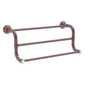  Carolina Crystal Collection 3-Bar Hand Towel Rack in Antique Copper, 18'' W x 7-3/4'' D x 7-3/8'' H