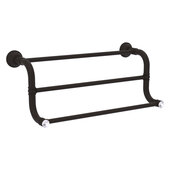 Carolina Crystal Collection 3-Bar Hand Towel Rack in Oil Rubbed Bronze, 18'' W x 7-3/4'' D x 7-3/8'' H