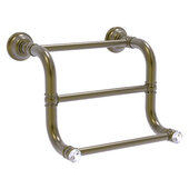  Carolina Crystal Collection 3-Bar Hand Towel Rack in Antique Brass, 10'' W x 7-3/4'' D x 7-3/8'' H