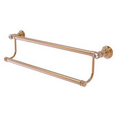  Carolina Crystal Collection 18'' Double Towel Bar in Brushed Bronze, 20'' W x 5-3/16'' D x 5-1/2'' H