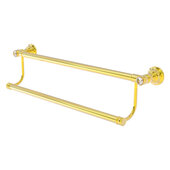  Carolina Crystal Collection 18'' Double Towel Bar in Polished Brass, 20'' W x 5-3/16'' D x 5-1/2'' H