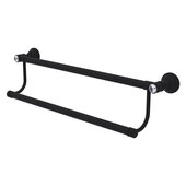  Carolina Crystal Collection 24'' Double Towel Bar in Matte Black, 24'' W x 5-3/16'' D x 5-1/2'' H