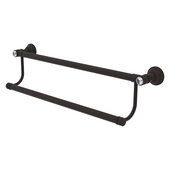  Carolina Crystal Collection 24'' Double Towel Bar in Oil Rubbed Bronze, 24'' W x 5-3/16'' D x 5-1/2'' H