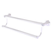 Carolina Crystal Collection 24'' Double Towel Bar in Polished Chrome, 24'' W x 5-3/16'' D x 5-1/2'' H