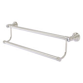  Carolina Crystal Collection 24'' Double Towel Bar in Satin Nickel, 24'' W x 5-3/16'' D x 5-1/2'' H