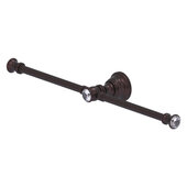  Carolina Crystal Collection 2-Arm Guest Towel Holder in Antique Bronze, 16-13/16'' W x 3-5/16'' D x 2'' H