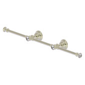  Carolina Crystal Collection 3-Arm Guest Towel Holder in Polished Nickel, 22'' W x 3-5/16'' D x 2'' H