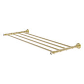  Carolina Crystal Collection 30'' Towel Shelf in Unlacquered Brass, 32'' W x 12-11/16'' D x 2'' H
