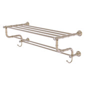  Carolina Crystal Collection 30'' Towel Shelf with Double Towel Bar in Antique Pewter, 32'' W x 12-1/2'' D x 10-5/8'' H