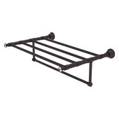  Carolina Crystal Collection 24'' Towel Shelf with Integrated Towel Bar in Antique Bronze, 26'' W x 13-11/16'' D x 6-1/2'' H