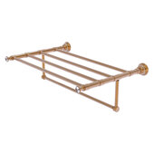  Carolina Crystal Collection 24'' Towel Shelf with Integrated Towel Bar in Brushed Bronze, 26'' W x 13-11/16'' D x 6-1/2'' H