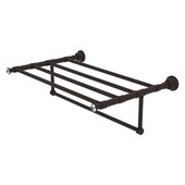  Carolina Crystal Collection 24'' Towel Shelf with Integrated Towel Bar in Oil Rubbed Bronze, 26'' W x 13-11/16'' D x 6-1/2'' H