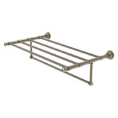  Carolina Crystal Collection 30'' Towel Shelf with Integrated Towel Bar in Antique Brass, 32'' W x 13-11/16'' D x 6-1/2'' H