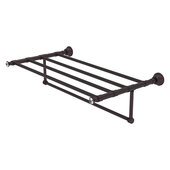  Carolina Crystal Collection 30'' Towel Shelf with Integrated Towel Bar in Antique Bronze, 32'' W x 13-11/16'' D x 6-1/2'' H