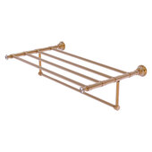 Carolina Crystal Collection 30'' Towel Shelf with Integrated Towel Bar in Brushed Bronze, 32'' W x 13-11/16'' D x 6-1/2'' H