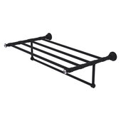  Carolina Crystal Collection 30'' Towel Shelf with Integrated Towel Bar in Matte Black, 32'' W x 13-11/16'' D x 6-1/2'' H