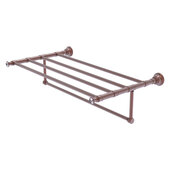  Carolina Crystal Collection 30'' Towel Shelf with Integrated Towel Bar in Antique Copper, 32'' W x 13-11/16'' D x 6-1/2'' H