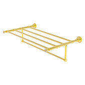  Carolina Crystal Collection 30'' Towel Shelf with Integrated Towel Bar in Polished Brass, 32'' W x 13-11/16'' D x 6-1/2'' H