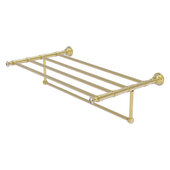  Carolina Crystal Collection 30'' Towel Shelf with Integrated Towel Bar in Satin Brass, 32'' W x 13-11/16'' D x 6-1/2'' H