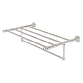  Carolina Crystal Collection 30'' Towel Shelf with Integrated Towel Bar in Satin Nickel, 32'' W x 13-11/16'' D x 6-1/2'' H