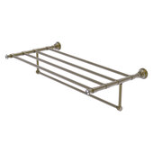  Carolina Crystal Collection 36'' Towel Shelf with Integrated Towel Bar in Antique Brass, 38'' W x 13-11/16'' D x 6-1/2'' H