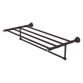  Carolina Crystal Collection 36'' Towel Shelf with Integrated Towel Bar in Antique Bronze, 38'' W x 13-11/16'' D x 6-1/2'' H
