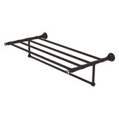  Carolina Crystal Collection 36'' Towel Shelf with Integrated Towel Bar in Oil Rubbed Bronze, 38'' W x 13-11/16'' D x 6-1/2'' H