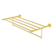  Carolina Crystal Collection 36'' Towel Shelf with Integrated Towel Bar in Polished Brass, 38'' W x 13-11/16'' D x 6-1/2'' H