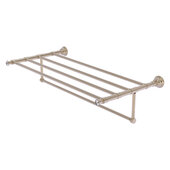  Carolina Crystal Collection 36'' Towel Shelf with Integrated Towel Bar in Antique Pewter, 38'' W x 13-11/16'' D x 6-1/2'' H