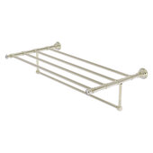  Carolina Crystal Collection 36'' Towel Shelf with Integrated Towel Bar in Polished Nickel, 38'' W x 13-11/16'' D x 6-1/2'' H