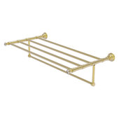  Carolina Crystal Collection 36'' Towel Shelf with Integrated Towel Bar in Satin Brass, 38'' W x 13-11/16'' D x 6-1/2'' H