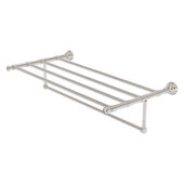  Carolina Crystal Collection 36'' Towel Shelf with Integrated Towel Bar in Satin Nickel, 38'' W x 13-11/16'' D x 6-1/2'' H