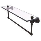  Carolina Collection 22'' Glass Shelf with Integrated Towel Bar in Oil Rubbed Bronze, 22'' W x 5-9/16'' D x 7'' H