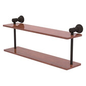  Carolina Collection 22'' Two Tiered Wood Shelf in Oil Rubbed Bronze, 22'' W x 5-5/8'' D x 9-3/16'' H