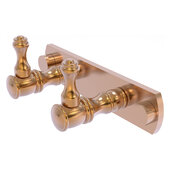  Carolina Collection 2-Position Multi Hook in Brushed Bronze, 5-1/2'' W x 2-3/8'' D x 2-1/8'' H
