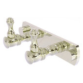 Carolina Collection 2-Position Multi Hook in Polished Nickel, 5-1/2'' W x 2-3/8'' D x 2-1/8'' H