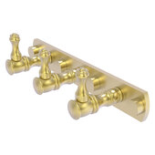  Carolina Collection 3-Position Tie and Belt Rack in Satin Brass, 8'' W x 2-3/8'' D x 2-1/8'' H